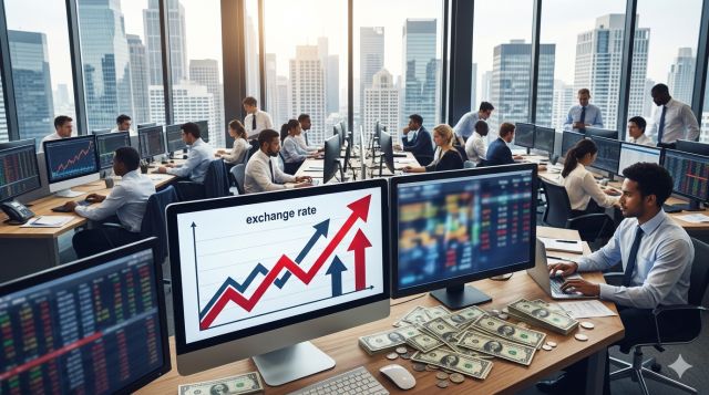 환율 1500원 돌파 이후 상승 흐름을 보여주는 금융 시장 이미지