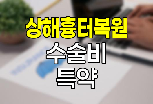 상해흉터복원수술비특약의 숨은 보장내역