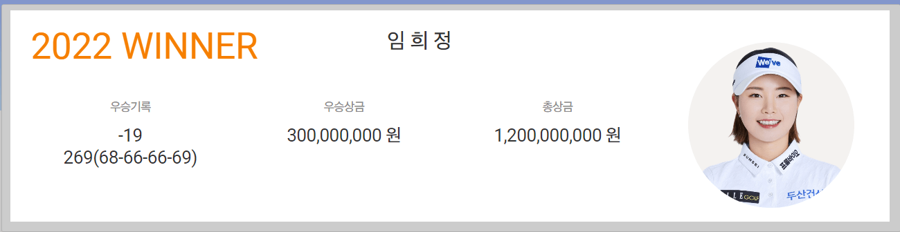 DB그룹 제38회 한국여자오픈골프선수권대회