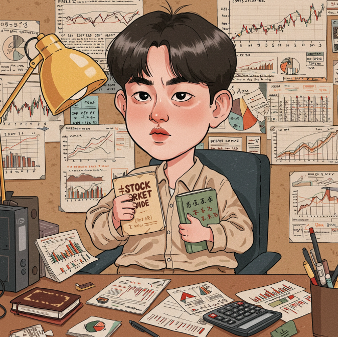 트랜디하지 못하지만 트랜드가 되기 위해 노력하는 초보 주식 투자자-구글 제마니이 생성 이미지