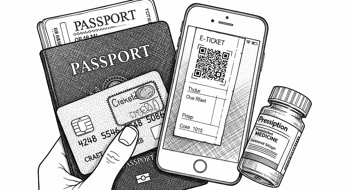 여권과 항공권 등 여행 필수 아이템