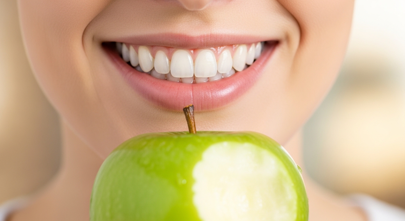 누런치아하얗게