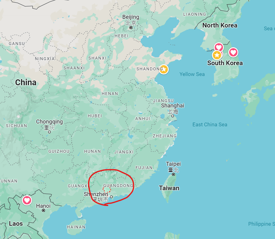광저우 위치