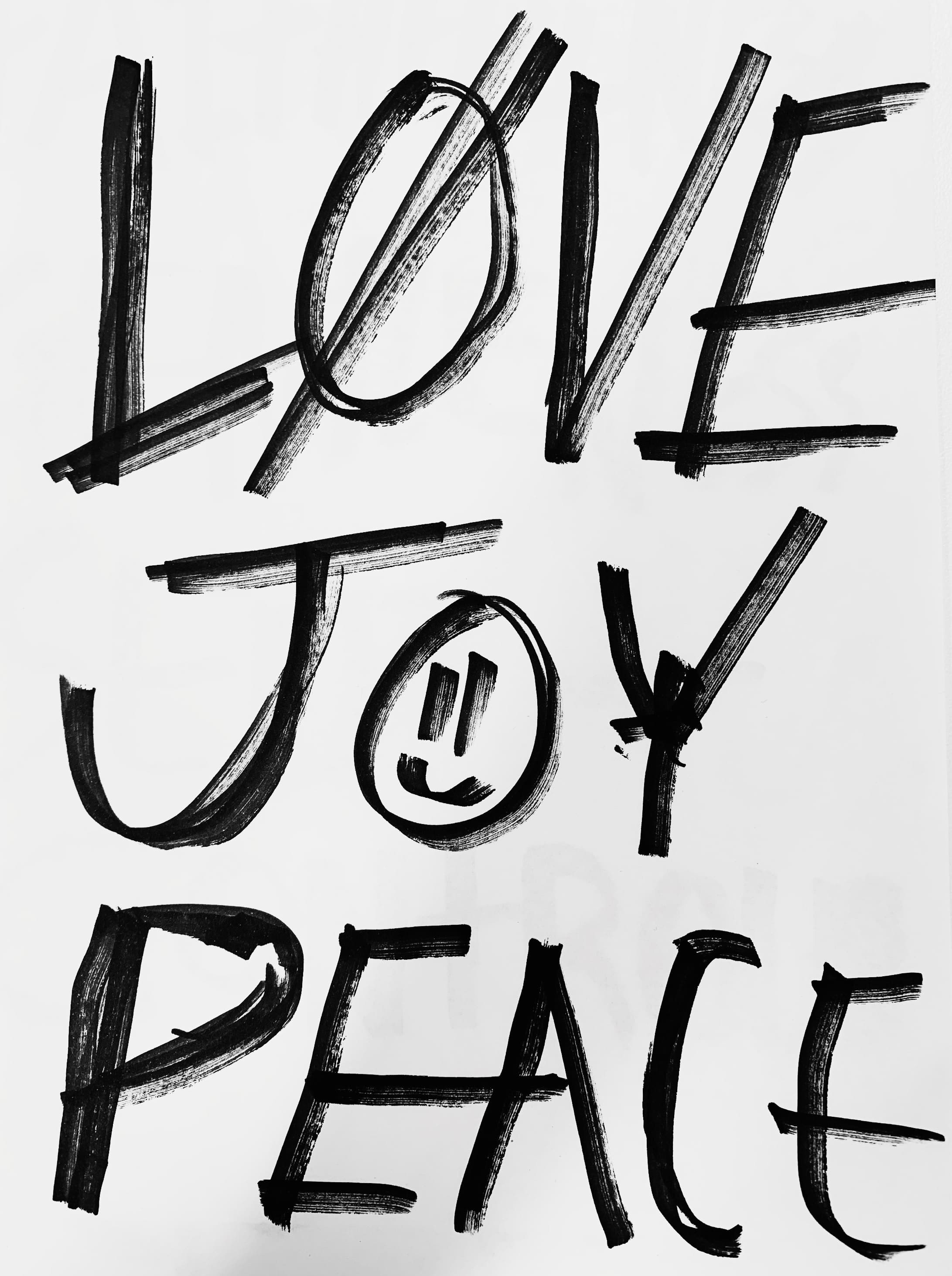 love joy peace text
