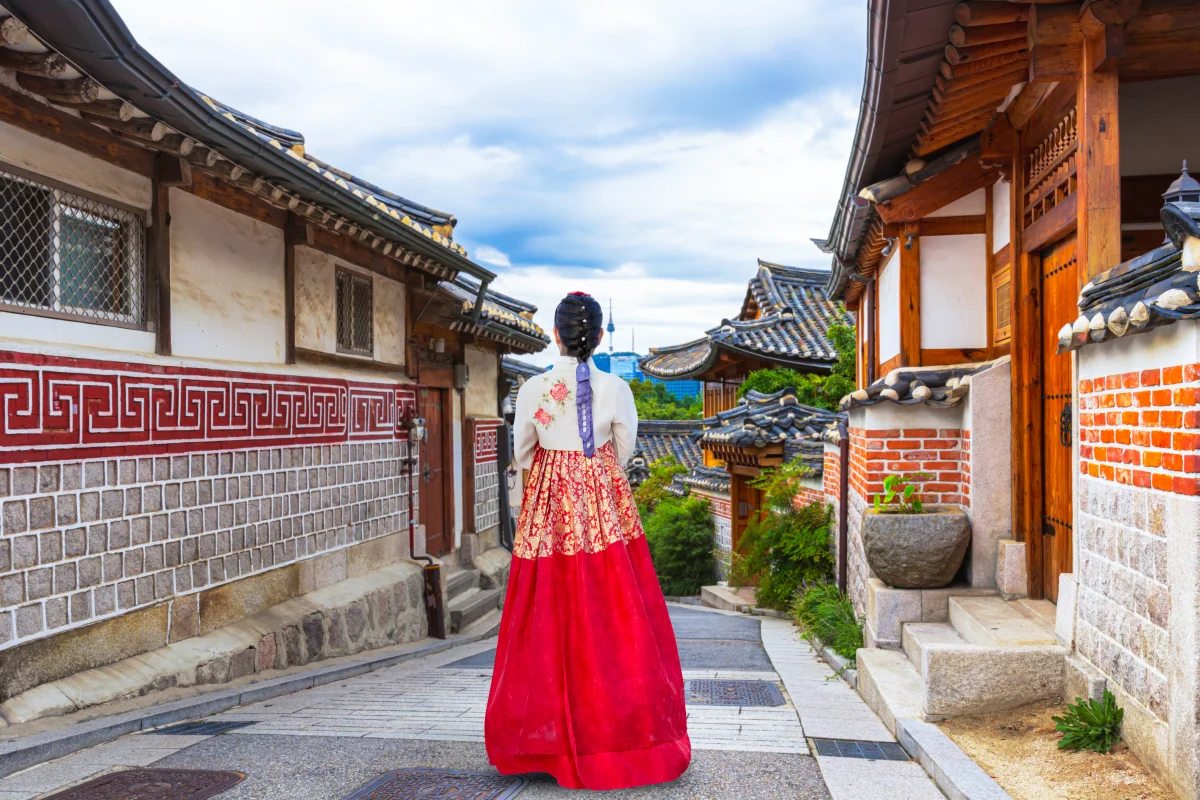 삼청동 포토존 한복 사진