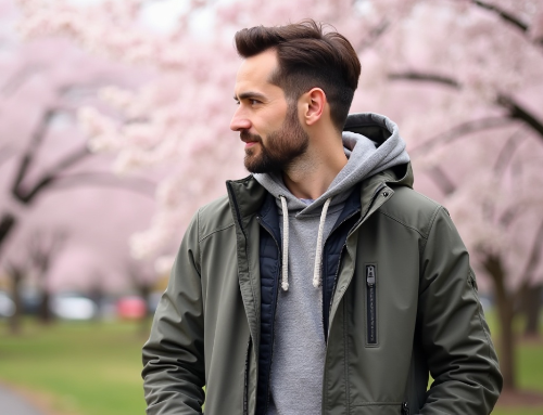 오사카 3월 옷차림 이미지입니다.