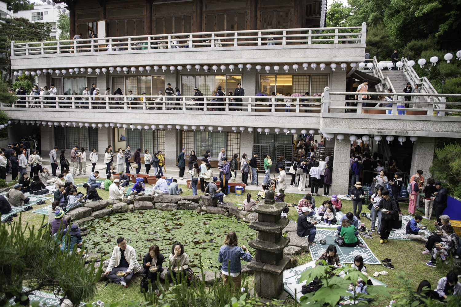 길상사 부처님 오신날 점심 공양시간