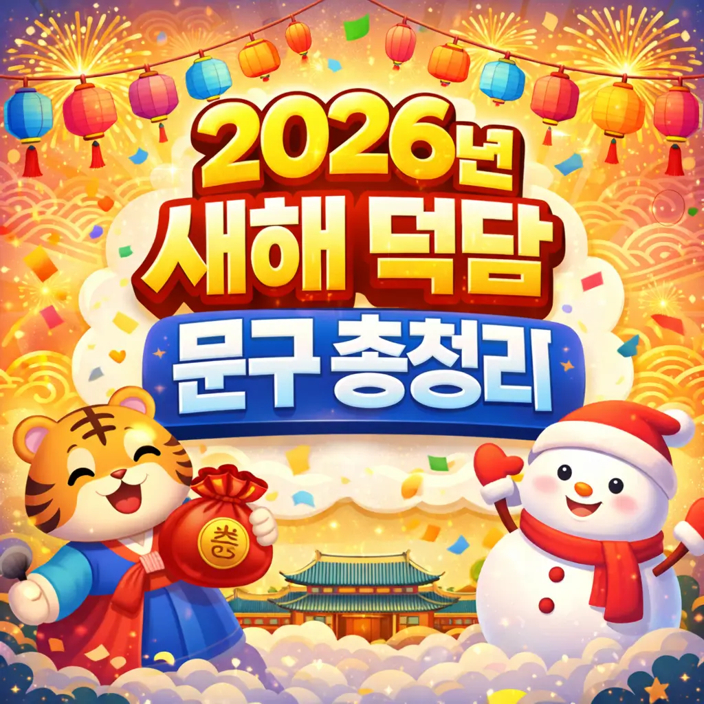 2026 새해 덕담 문구 총정리|센스있는 새해 인사말 모음 (카톡·카드·단체메세지 활용)
