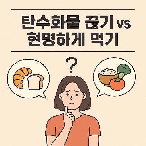 탄수화물 끊기와 현명하게 먹기