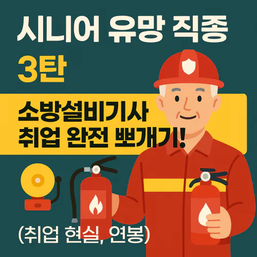 시니어 유망직종 3탄 소방설비기사 알아보기