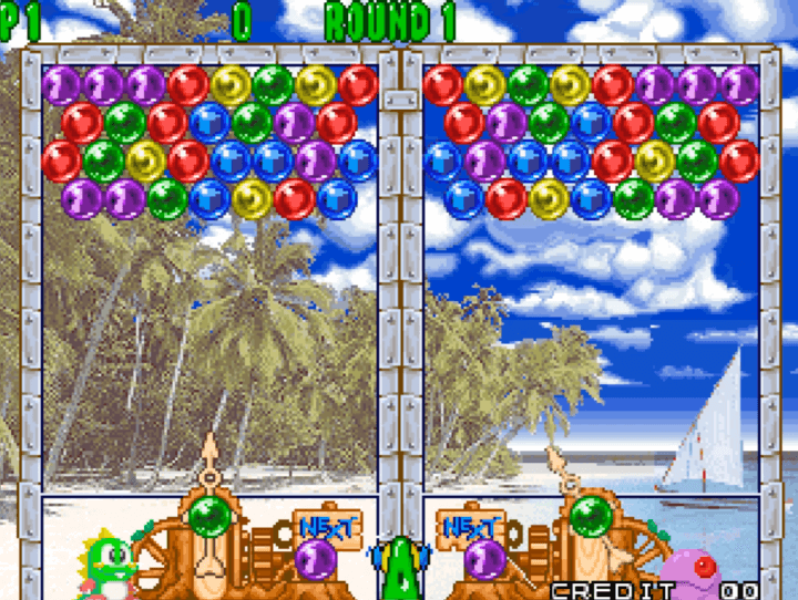 퍼즐버블2-오락실게임-시작-화면