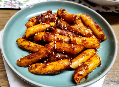 한국의 떡 종류 기름떡볶이