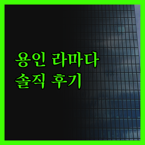 라마다 용인 호텔, 에버랜드 말고는 