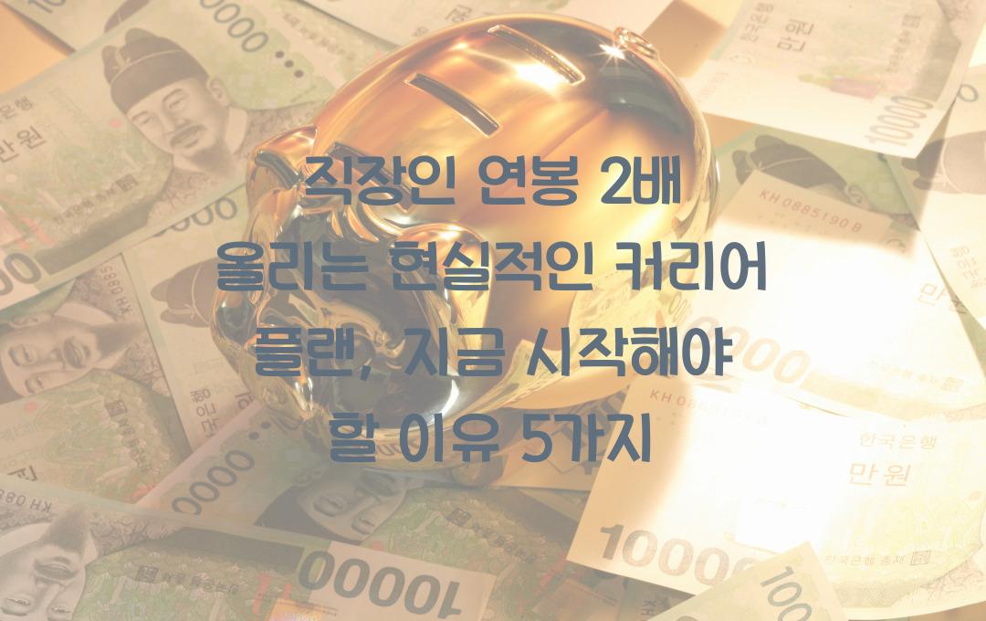 직장인 연봉 2배 올리는 현실적인 커리어 플랜 (업무 능력 향상 전략)