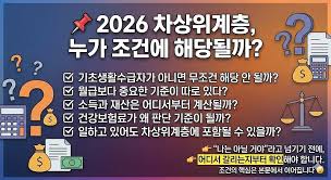 근로장려금&amp;#44; 차상위계층