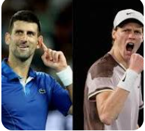 조코비치와 야닉 시너의 사진