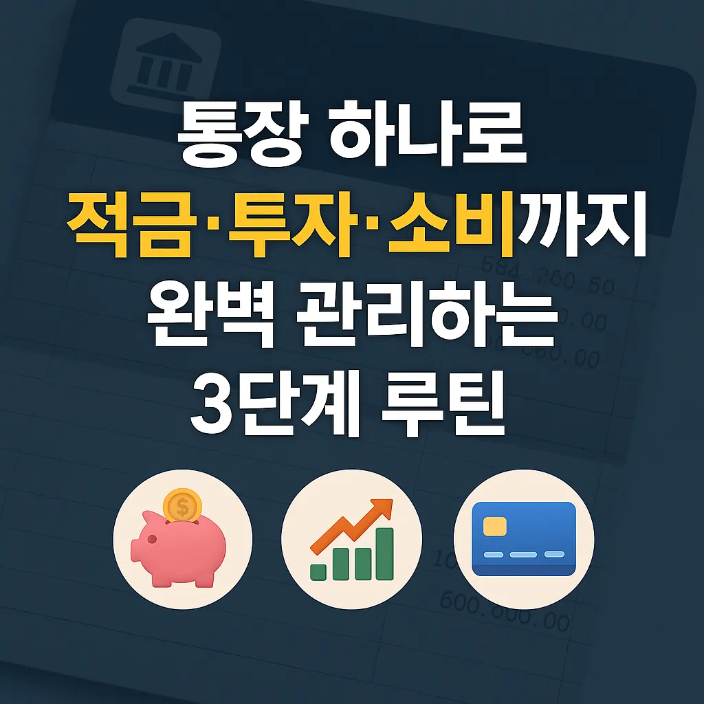 통장 하나로 적금·투자·소비까지