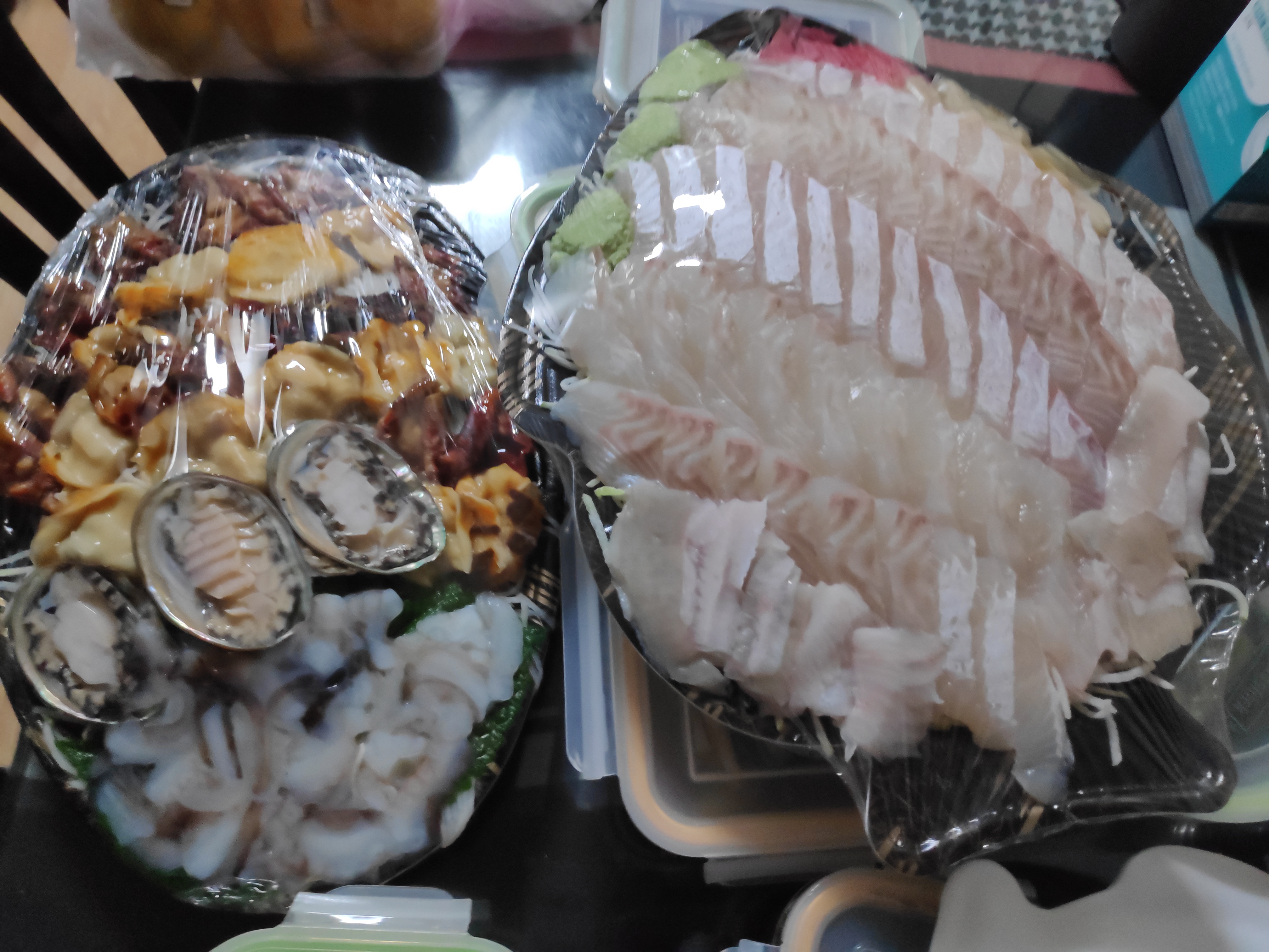 해산물+광어회