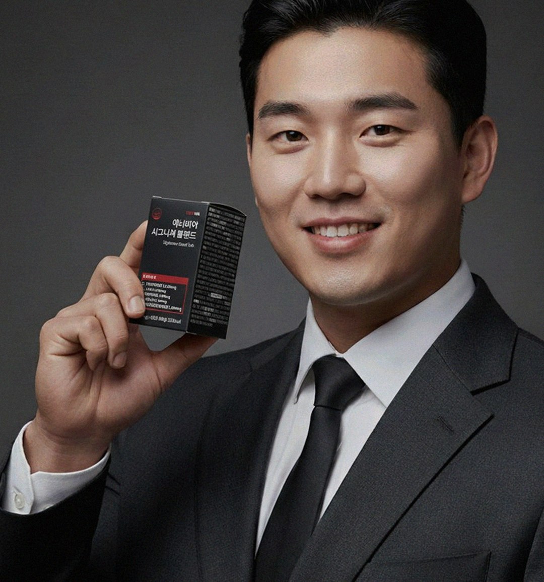 Korean Asian man 40s tired after work sitting at desk