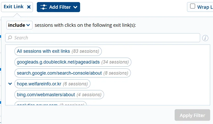 IP 추적 statcounter 방문자 활동