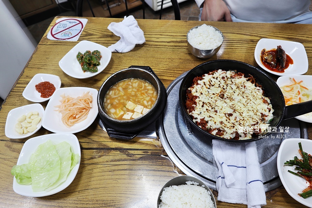 초량동 불백거리의 부경불백(치즈돼지불백), 부산역 근처