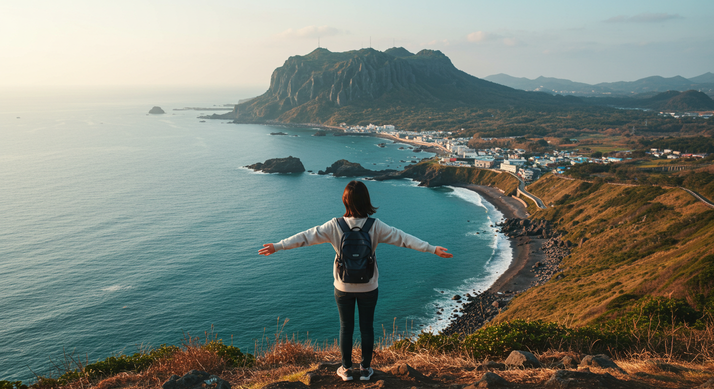 제주에서만 가능한 특별한 액티비티를 통해 자연과 교감하며 진정한 경험을 만끽하는 모습