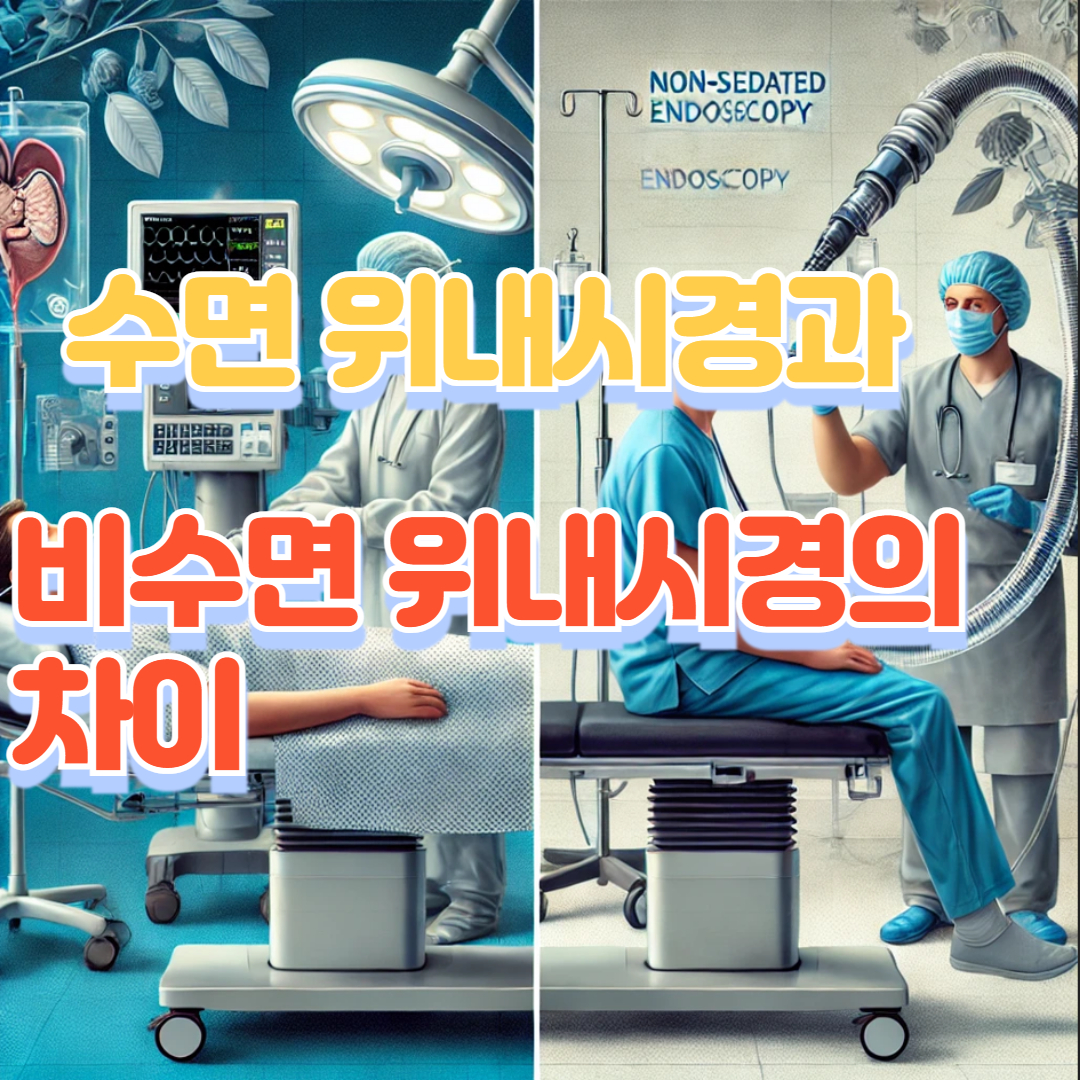 수면 위내시경과 비수면 위내시경의 차이