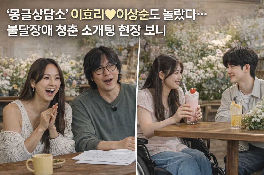 이효리도 놀란 몽글상담소 발달장애 청춘 소개팅, 이것만 알면 끝