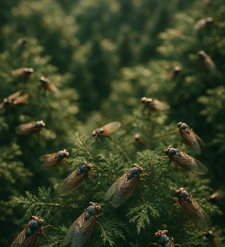 천적을 교란시키는 집단 합창 전략