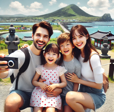 가족들과 제주도로 여행간 모습의 관련 사진