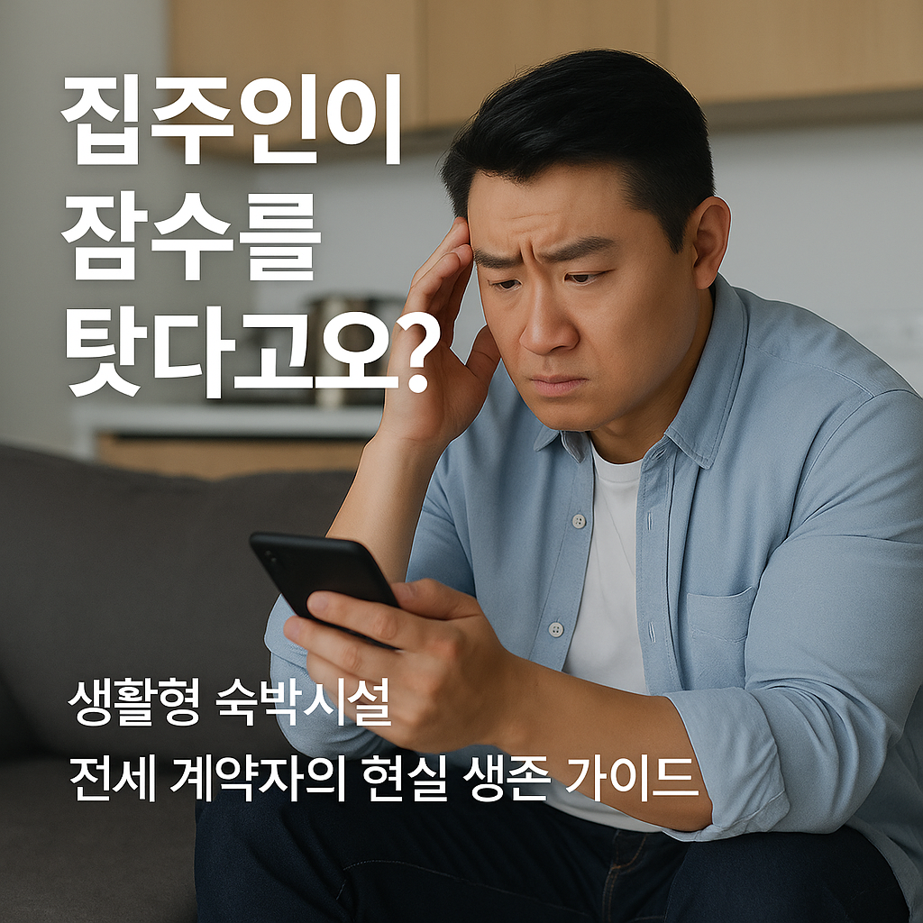 생활형 숙박시설 전세 계약자의 현실 생존 가이드