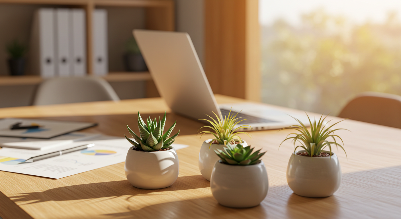 사무실 식물 인테리어