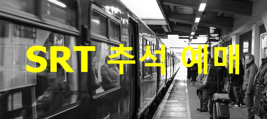 SRT 추석 예매