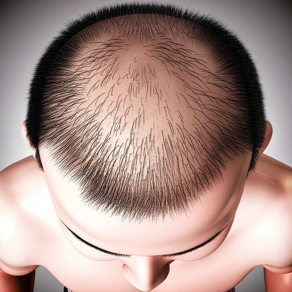 탈모 고민? 정수리 탈모 원인과 민간..