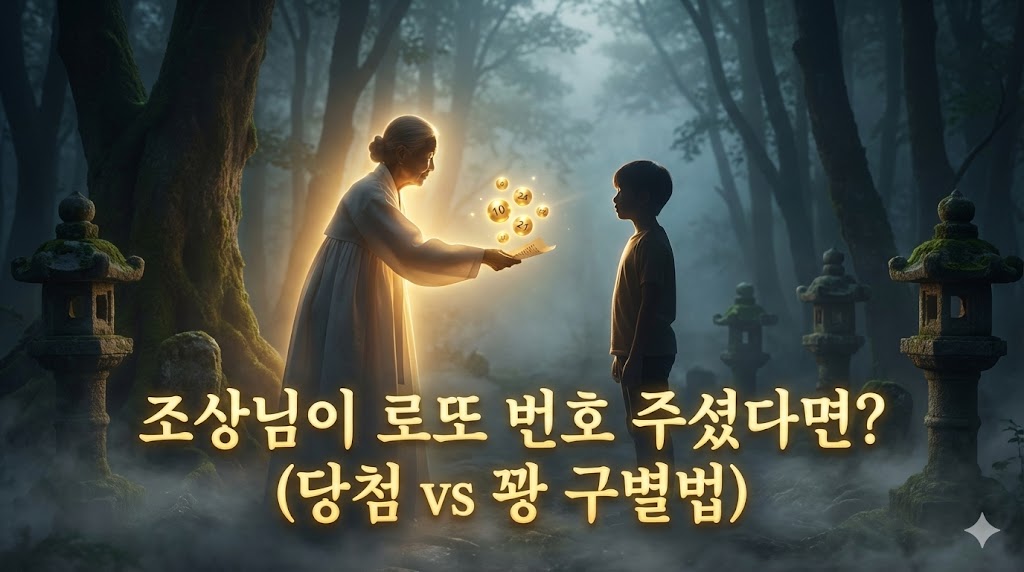 [꿈해몽] 조상님이 꿈에서 로또 번호를 알려줬다면? 1등 당첨 확률 99%인 경우와 개꿈 구별법