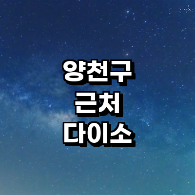 서울 양천구 종합생활용품 다이소