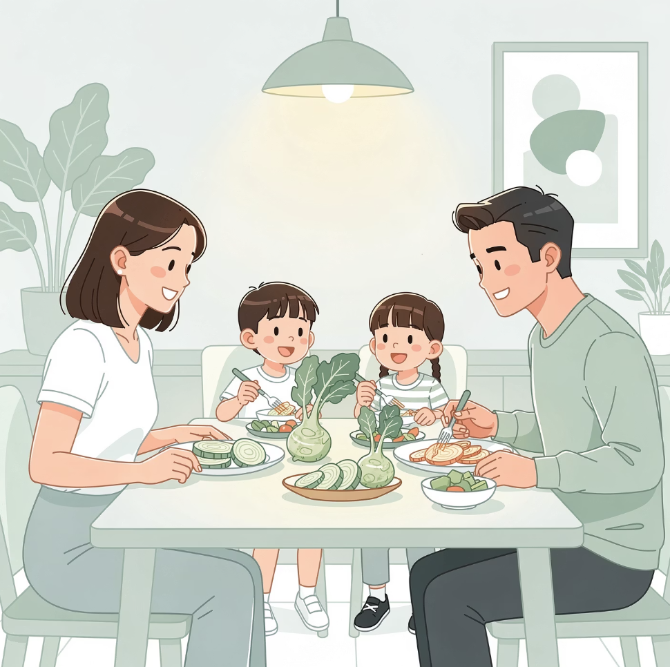 콜라비-건강한-가족식단-이미지