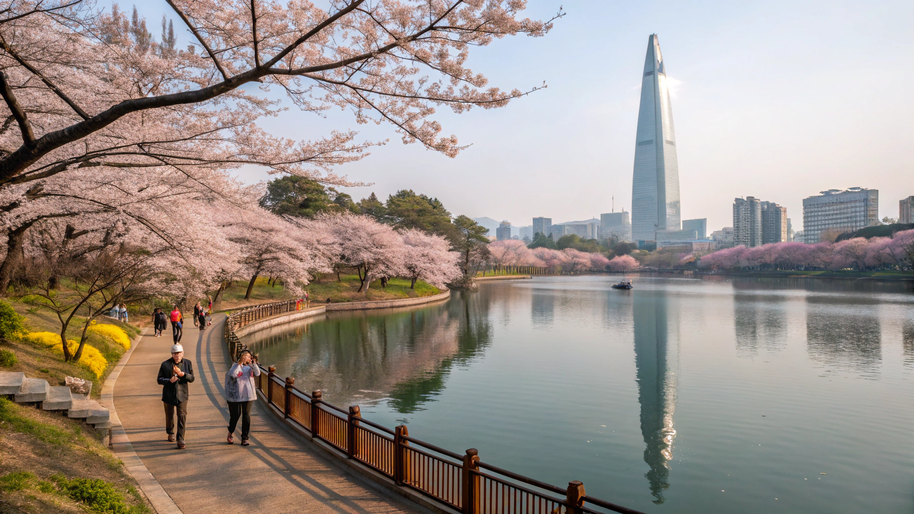 벚꽃사진 성지 석촌호수