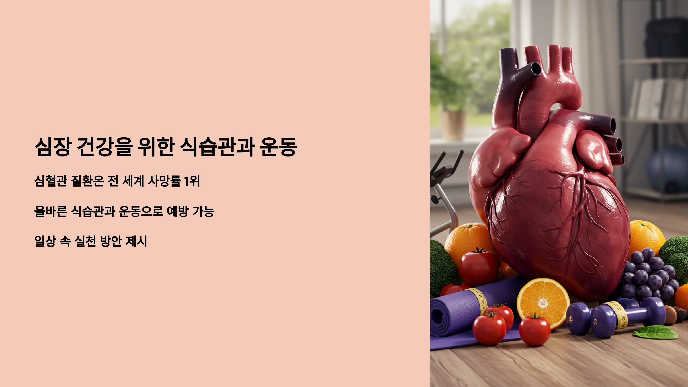 심장을 지키는 식습관과 운동 전략