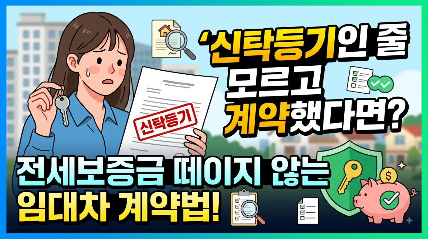 "신탁등기인 줄 모르고 계약했다면?" 전세보증금 떼이지 않는 임대차 계약법 썸네일 (AI를 이용한 이미지)