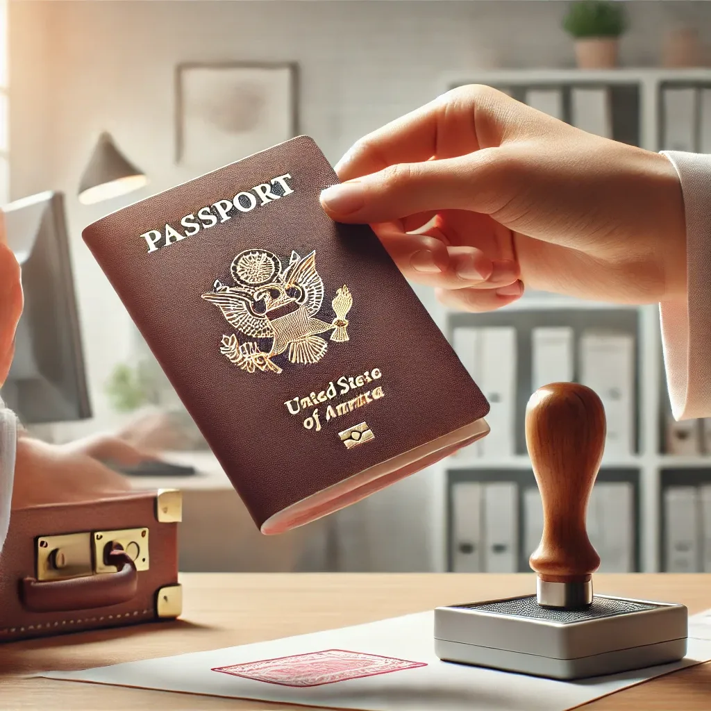 여권 발급 절차를 보여주는 이미지