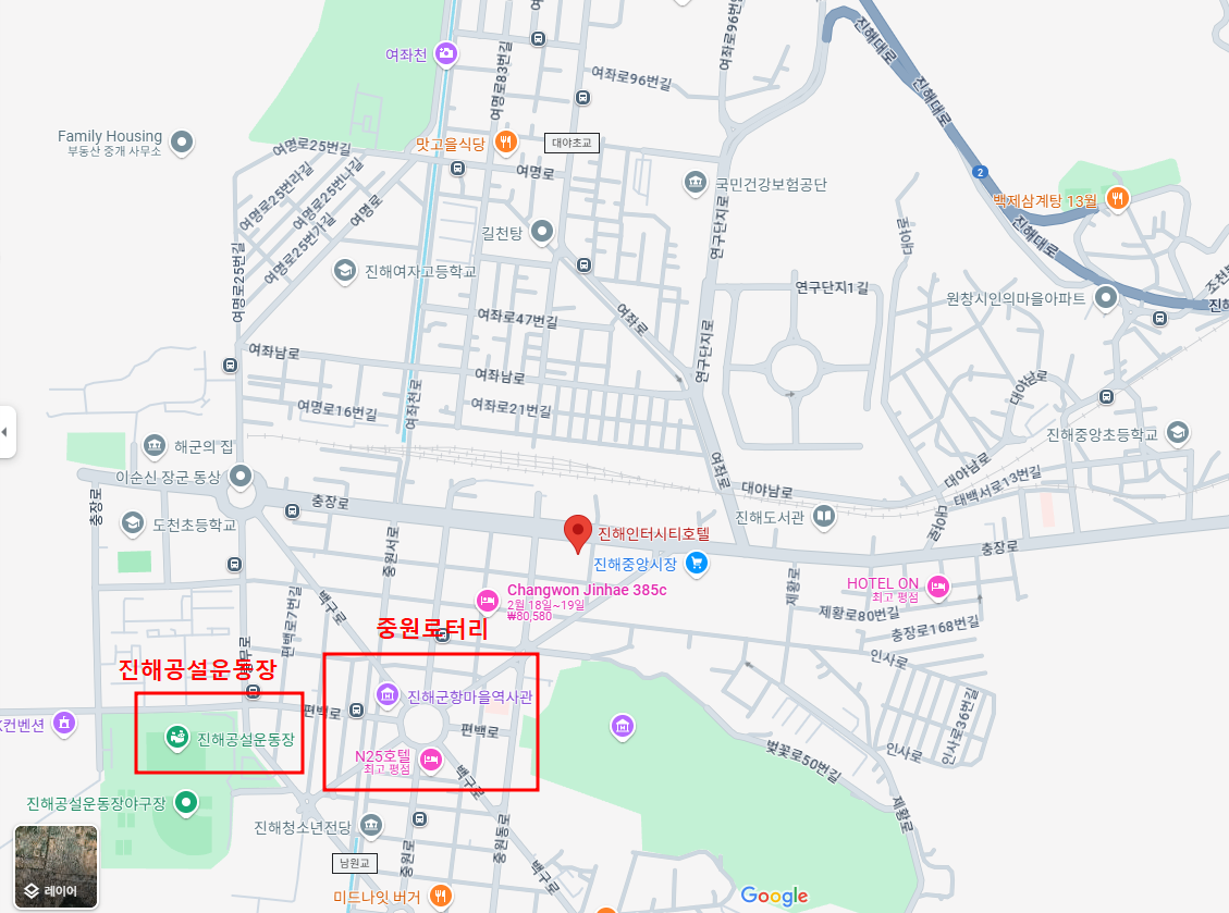 2025 진해군항제 지도