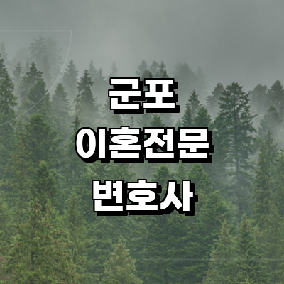 군포시 이혼 변호사