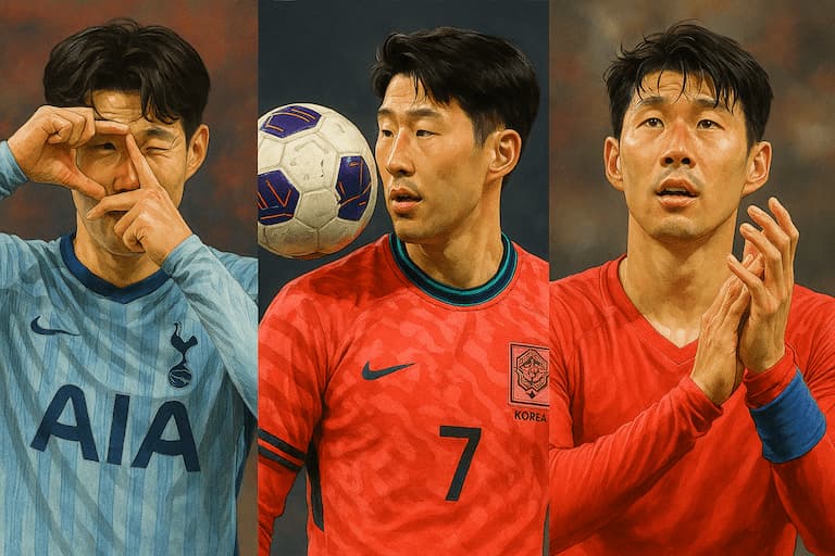 손흥민 토트넘 이적 공식 발표 장면