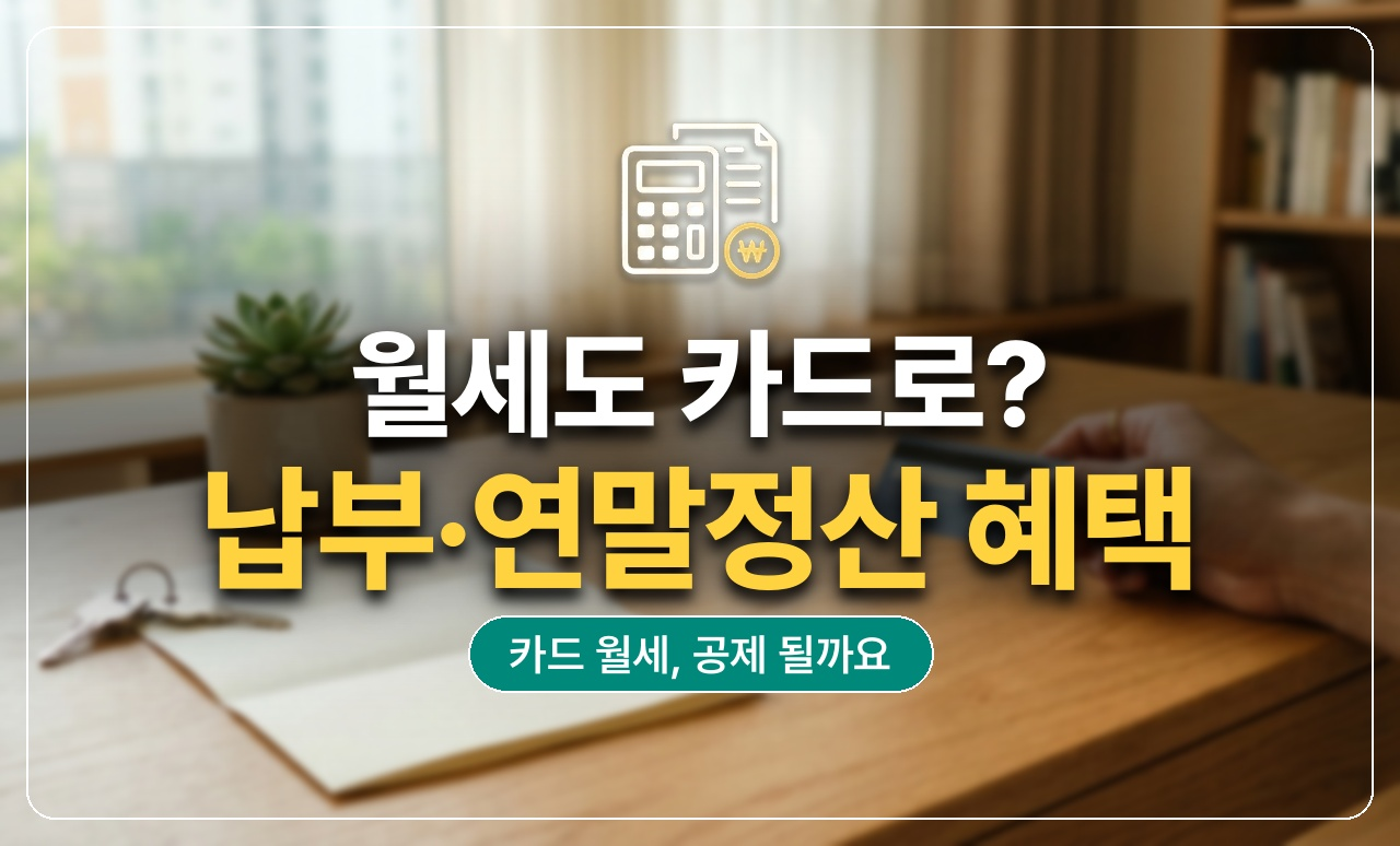 월세카드납부 연말정산까지
