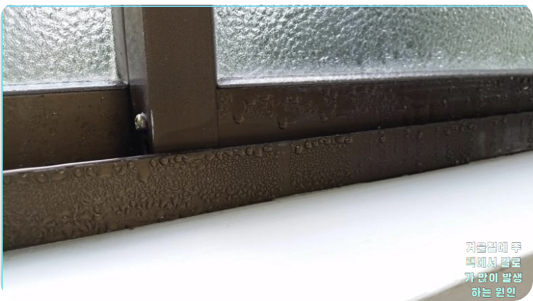 겨울철에 주택에서 결로가 많이 발생하는 원인