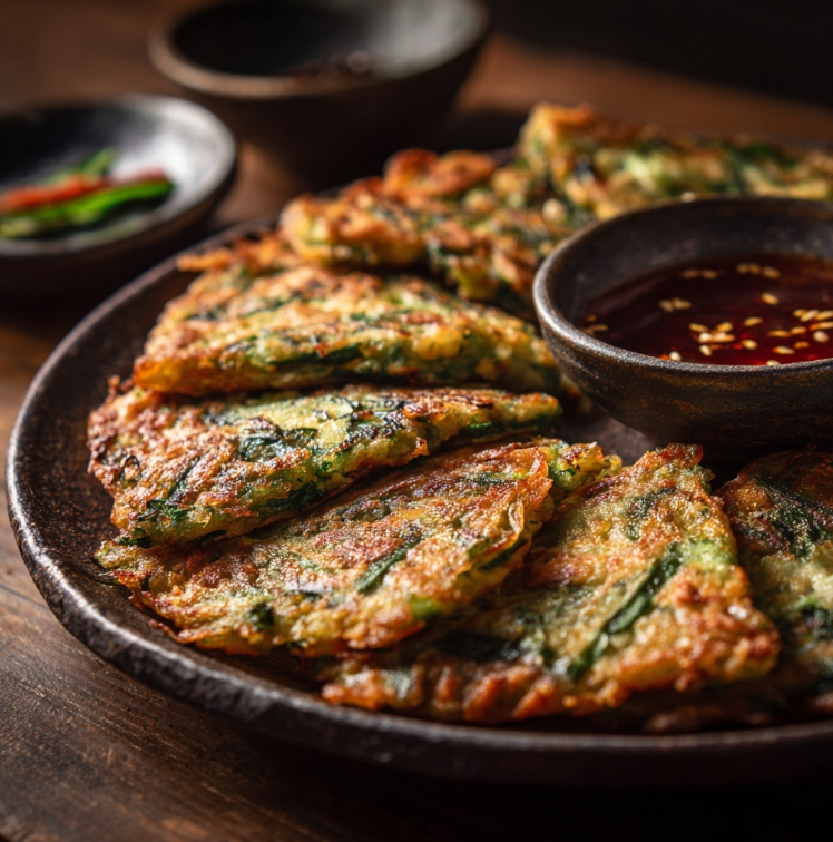 정갈하게 잘라놓은 미나리전
