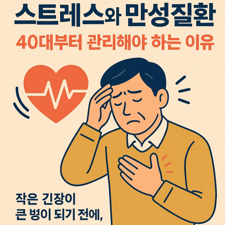 스트레스와 만성질환, 40대부터 관리해야 하는 이유