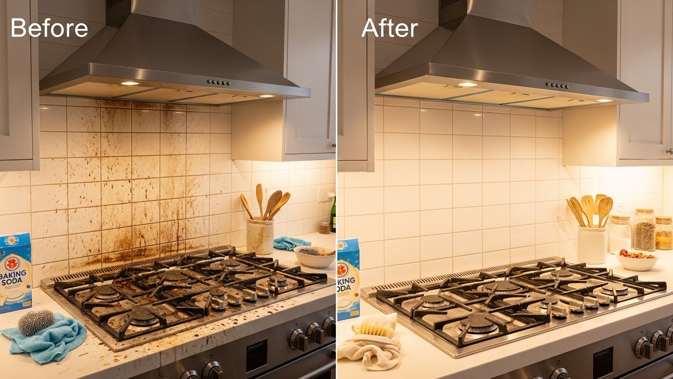 주방 기름때 청소 간단하게 끝내는 법