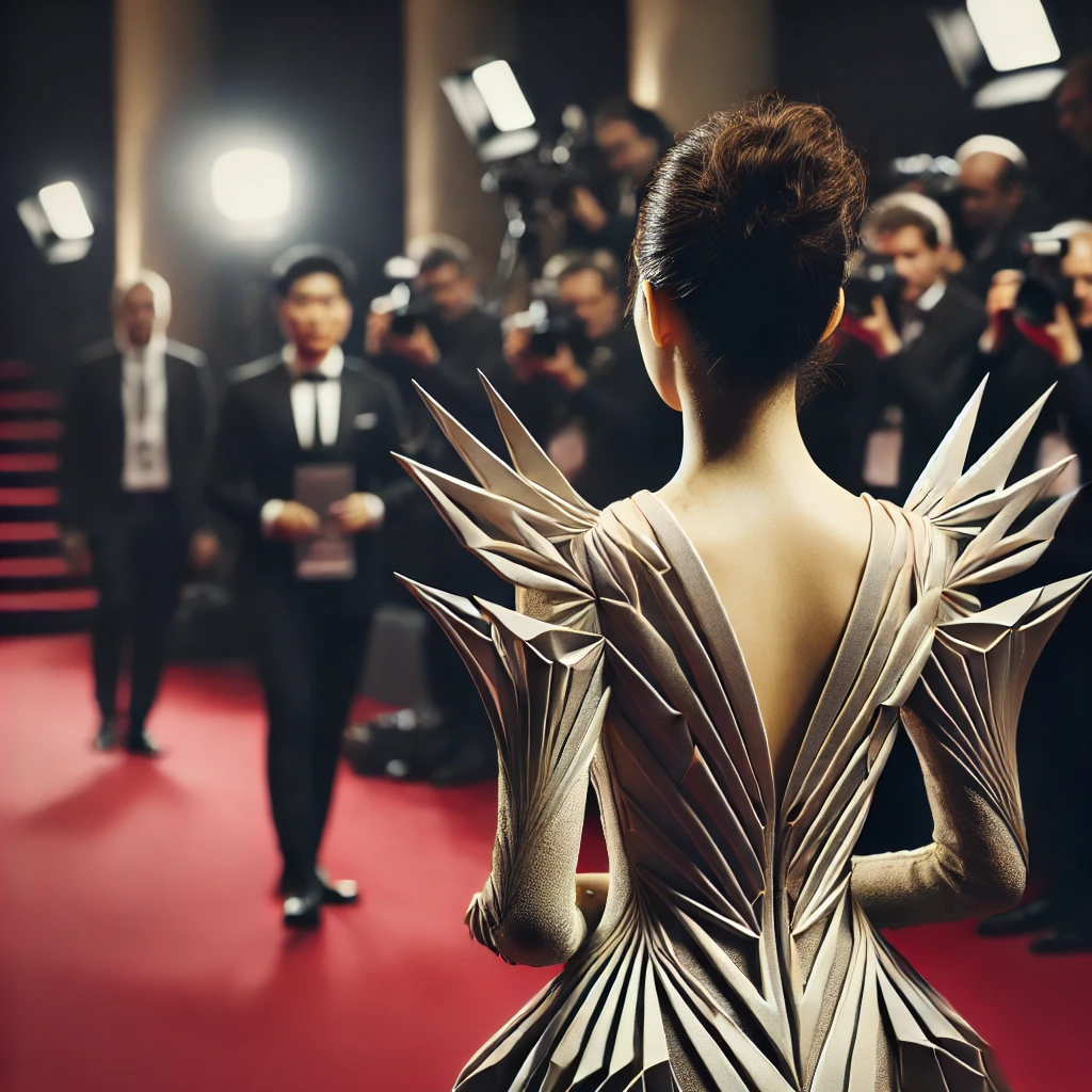 대담한 디자인의 드레스 사진